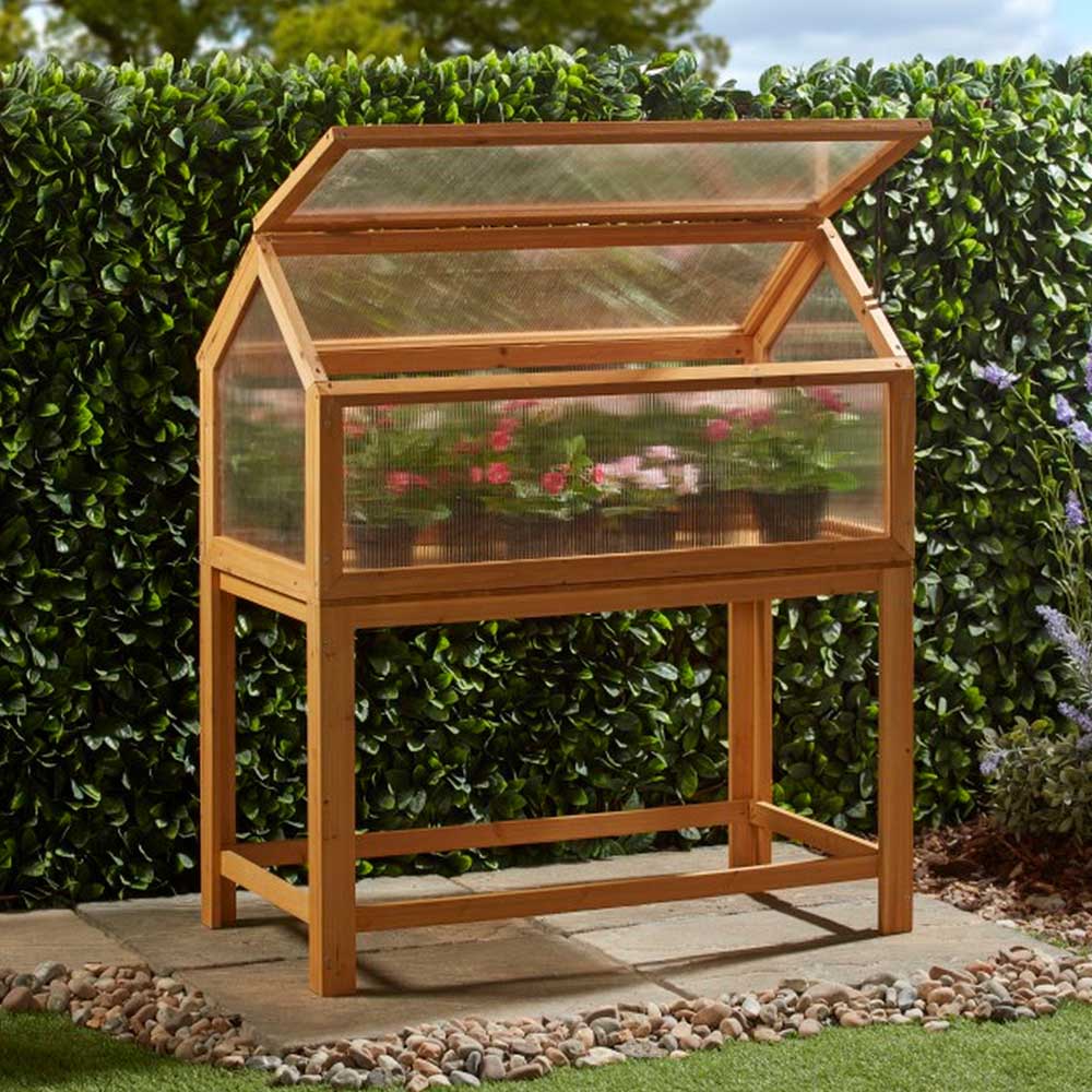 Garden Grow Wooden Cold Frame  With Legs